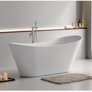 2031 - BANHEIRA DE IMERSAO UNIQHOME VITTORIA 170X75CM COR: SHINY WHITE